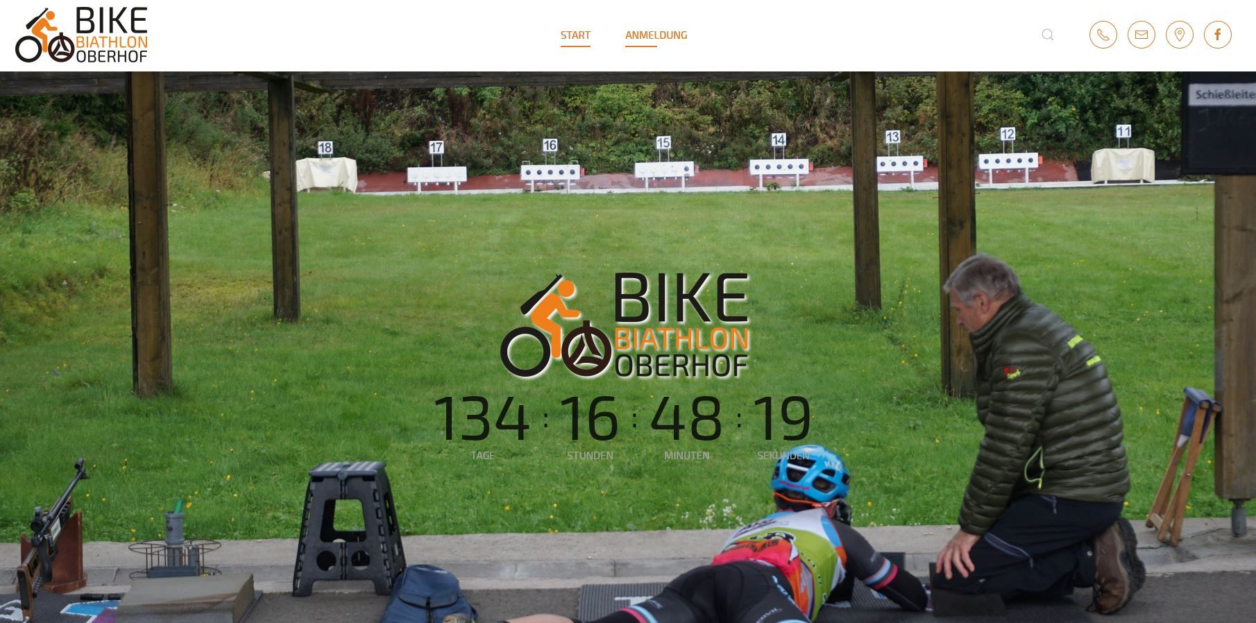 Webseite Bike Biathlon ist Online